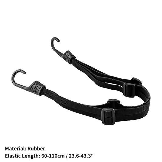 Helmet Rope Highly Elastic Luggage Binding Cord Motorcycles Strength Retractable Helmet Luggage Elastic Rope Strap with 2 Hooks