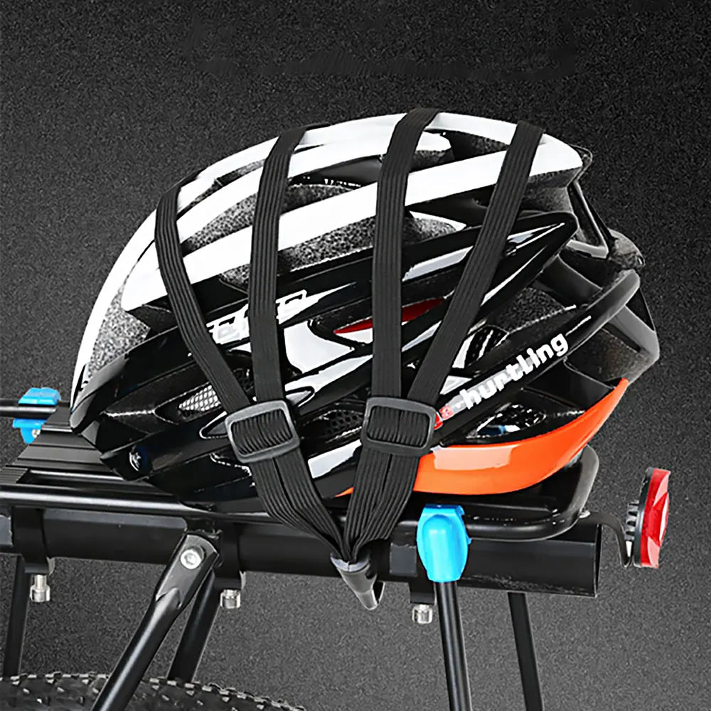 Helmet Rope Highly Elastic Luggage Binding Cord Motorcycles Strength Retractable Helmet Luggage Elastic Rope Strap with 2 Hooks